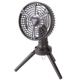 10400mah Portable Camping Fan with LED Light Rechargeable Tripod Tent Hanging Fan Lantern Portable Foldable Oscillating Table Fan with 3 Brightne