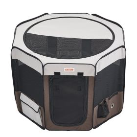 VEVOR Foldable Pet Playpen, 36 inch Portable Dog Playpen, Crate Kennel for Puppy, Dog, Cat, Premium Waterproof 600D Oxford Cloth, Removable Zippe
