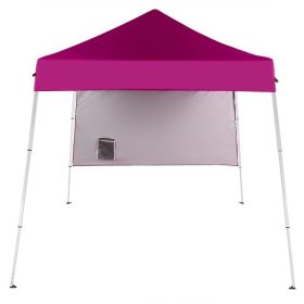 6x6ft Pop Up Canopy Tent, Outdoor Tent Canopy Foldable Portable Canopies for Camping, Patio, Easy Up Gazebo Canopy with Carry Bag Slant Legs, pin