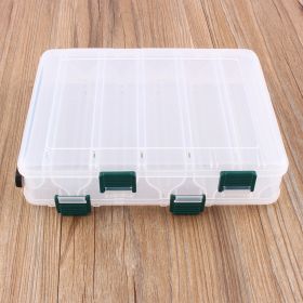 12 Compartments Fishing Case Lure Box Tackle Two Sided Storage Plastic Large (Option: as picture)
